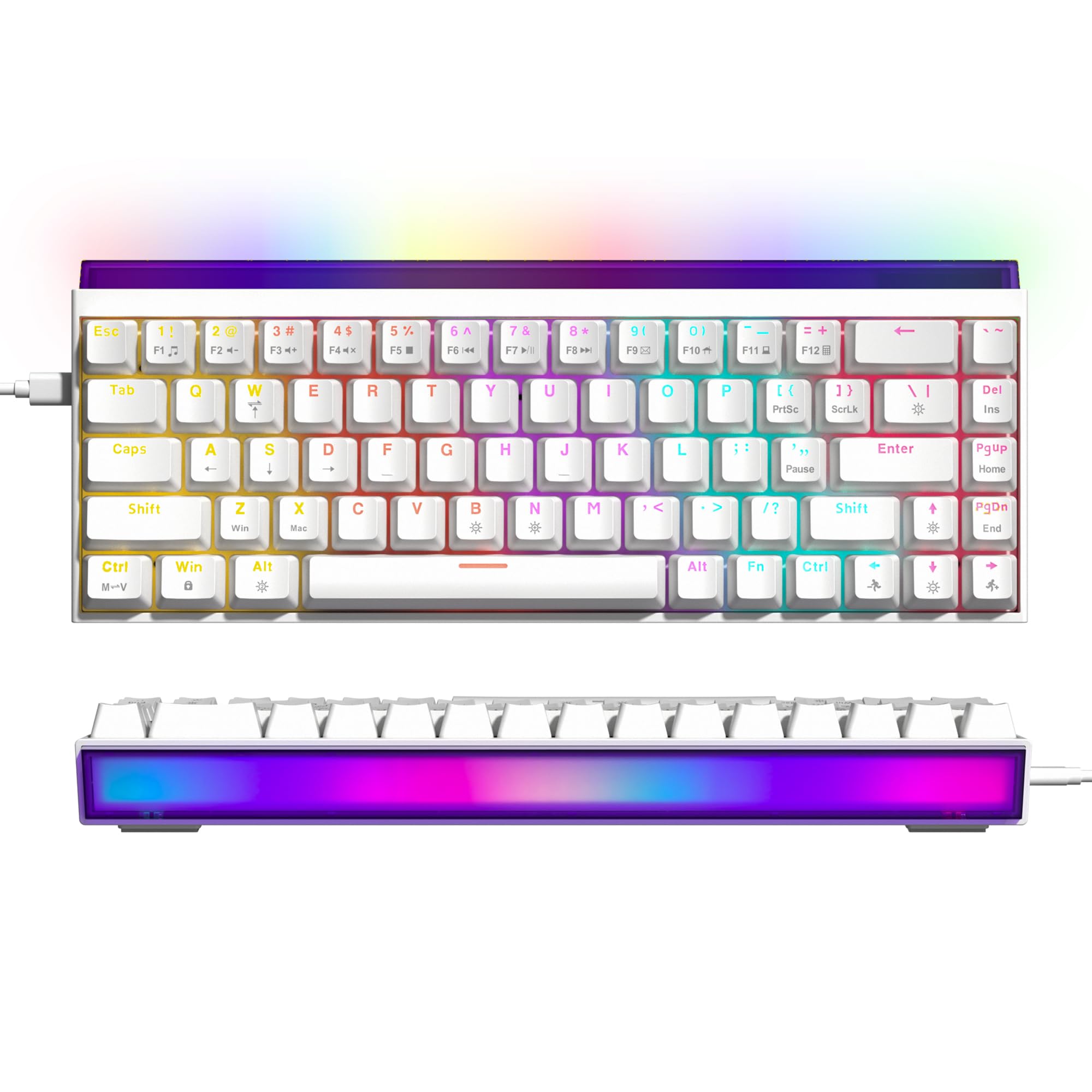 Amazon | ゲーミングキーボード 有線 メカニカルキーボード 60